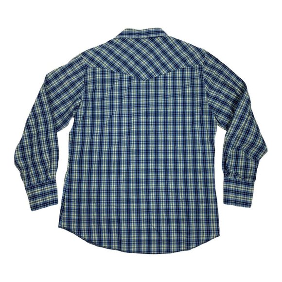 Rustler Medium Western Shirt Snap Pearl Button Fro - Picture 2 of 5